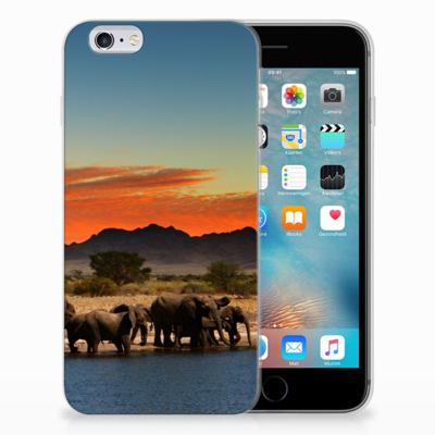 Apple iPhone 6 | 6s | TPU Hoesje | Olifanten Apple iPhone 6 | 6s | TPU Hoesje | Olifanten