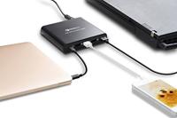 LVSUN LS-Q5U-PD USB-laadstation 80 W 4x USB-A, 1x USB-C USB PD, QC 3.0 Zwart Binnen USB Power Delivery (USB-PD) - thumbnail