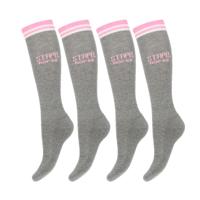 STAPP Horse Paardrijsokken Born To Ride Horse 4-pack Grijs-35/38 - thumbnail