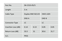 Digitus DK-2533-05/3 Glasvezel Optische vezel Aansluitkabel [1x LC-stekker - 1x LC-stekker] 50/125 µ Multimode OM3 5.00 m - thumbnail
