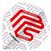 Bull's B-Craft The Gentle flights wit/rood 3 stuks - thumbnail