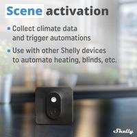 Shelly Shelly BLU H&T Black Temperatuursensor en luchtvochtigheidssensor Bluetooth - thumbnail