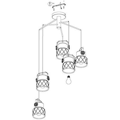 Stars of Light HanglampHilcott zwart - 39856