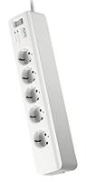 APC by Schneider Electric PM5-GR Overspanningsveilige stekkerdoos 5-voudig Wit Randaarde stekker 1 stuk(s) - thumbnail