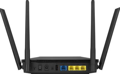 ASUS RT-AX53U (AX1800) Dual Band WiFi 6 Extendable Router, 4G / 5G Router vervanger, levenslange gratis netwerkbeveiliging, Instant Guard, VPN, AiMesh ondersteuning, smart home