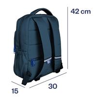 Rugzak Oxford 12 vakken navy - thumbnail