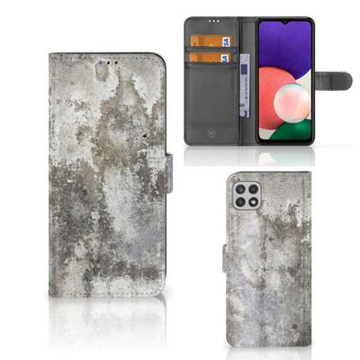 Samsung Galaxy A22 5G | Bookcase | Beton Print