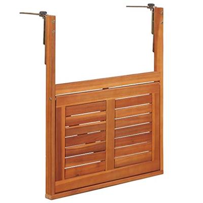 Balkontafel hangend 64,5x44x80 cm massief acaciahout