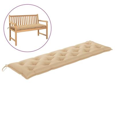 VidaXL Tuinbankkussen 180x50x7 cm oxford stof beige