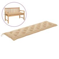 VidaXL Tuinbankkussen 180x50x7 cm oxford stof beige - thumbnail