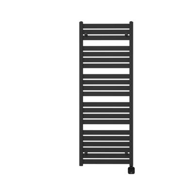 Electrische Wifi Radiator Sanicare HPW Carini Moda 160x60 cm Mat Zwart Met Thermostaat Zwart Rechtsonder
