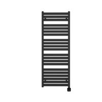 Electrische Wifi Radiator Sanicare HPW Carini Moda 160x60 cm Mat Zwart Met Thermostaat Zwart Rechtsonder - thumbnail