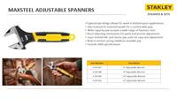 Moersleutel verstelbaar 33 mm Stanley - Stanley - thumbnail