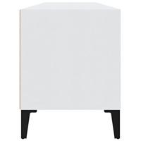 Tv-meubel 100x34,5x44,5 cm bewerkt hout wit - thumbnail