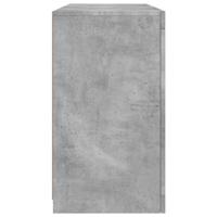 Dressoir met LED-verlichting 123x37x67 cm betongrijs - thumbnail