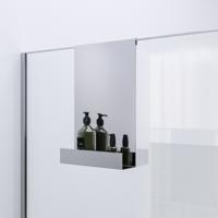 Doucherek Brauer Chrome Edition Hangend met Glasklem Chroom Brauer - thumbnail