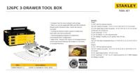 Stanley Koffers PRO-STACK KIT | 3 lades | 126 delig - FMMT98107-1 - thumbnail