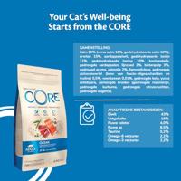 Wellness CORE Ocean, zalm & tonijn, 4kg, droogvoer voor alle katten, ondersteunt een gezonde vacht & huid, natuurlijk & graanvrij droog kattenvoer - thumbnail