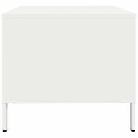 Salontafel 101,5x50x43,5 cm koudgewalst staal wit - thumbnail