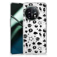 Silicone Back Case OnePlus 11 Silver Punk - thumbnail