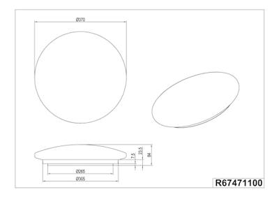 Trio PlafondlampTerra wereldbol - R67471100