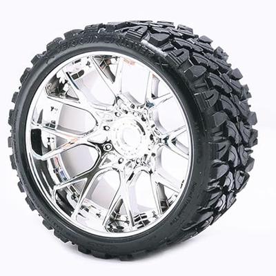 Sweep Racing Terrain Crusher Belted WHD wielen - 1/2 Offset - 17mm - Zilver Sweep Racing Terrain Crusher Belted WHD wielen - 1/2 Offset - 17mm - Zilver