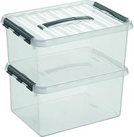 Sunware Q-line box 15 liter transp/metaal - thumbnail