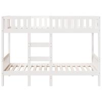 Stapelbed 75x190 cm massief grenenhout wit - thumbnail