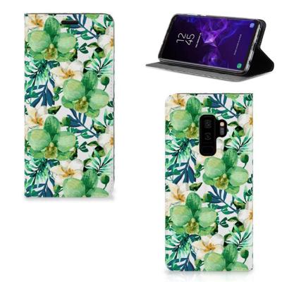 Samsung Galaxy S9 Plus Smart Cover Orchidee Groen Samsung Galaxy S9 Plus Smart Cover Orchidee Groen