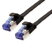 VALUE FTP patchkabel, Cat.6A (Class EA), extra plat, zwart, 3 m - thumbnail