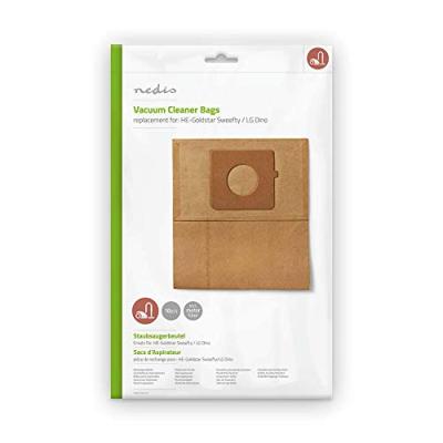 Nedis Stofzuigerzak | 10 Stuks | Papier | voor HE-Goldstar Sweefty / LG Dino | Bruin | 1 stuks - DUBG110HOL10 DUBG110HOL10 Nedis Stofzuigerzak | 10 Stuks | Papier | voor HE-Goldstar Sweefty / LG Dino | Bruin | 1 stuks - DUBG110HOL10 DUBG110HOL10