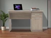 Bureau MILICA 1 deur 1 lade 120 cm sonoma eik - thumbnail