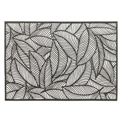 Placemat nissa 30x45 cm zwart kerstversiering Unique Living - Unique living