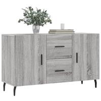 Dressoir 100x36x60 cm bewerkt hout grijs sonoma eikenkleurig - thumbnail