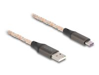 DeLOCK 88164 USB-kabel USB 2.0 1 m USB A USB C Transparant - thumbnail