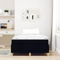 Boxspring bed Zwart en Wit en Zwart 120 x 190 cm Stof - thumbnail