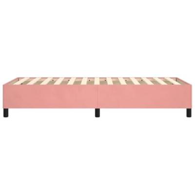 Bedframe fluweel roze 80x200 cm