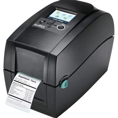 Godex RT200i Labelprinter Warmtetransmissie, Thermisch 203 x 203 dpi Etikettenbreedte (max.): 60 mm USB, RS-232, LAN