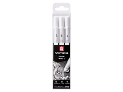 Sakura roller Gelly Roll basic white 3 stuks, 05/08/10# Sakura roller Gelly Roll basic white 3 stuks, 05/08/10#