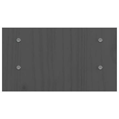 Monitorstandaard 50x27x15 cm massief grenenhout grijs