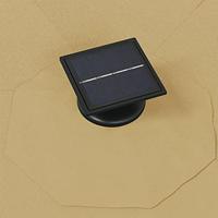 Wandparasol met LED's 300 cm taupe - thumbnail