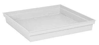 Sottovaso quadrato EDA Tuscany - 40 cm - Bianco