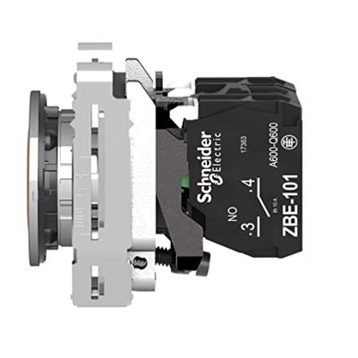 Schneider Electric XB4FW35M5 Verlichte druktoets Terugstelbaar 600 V 3 A 1x NO, 1x NC IP66, IP67, IP69, IP69K 1 stuk(s)
