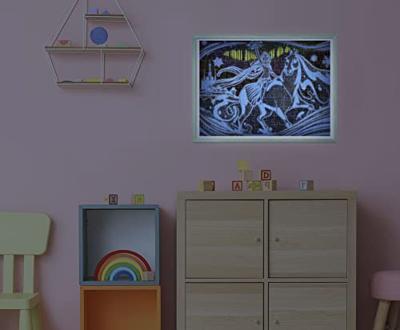 Clementoni legpuzzel super color glowing lights - frozen ii, 104st.