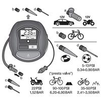 Osram Automotive OTI1000 Compressor Digitaal display, Overbelastingsbeveiliging, Met werklamp, Snoeropbergruimte / opname - thumbnail