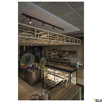 SLV PURI 230V-railsysteem lamp GU10 Zwart (mat)