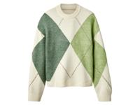 esmara Dames trui (Wit/groen, M (40/42)) - thumbnail