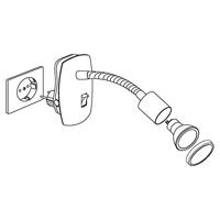 Eglo Stekkerlamp - leeslampMini 4 nikkel mat - 92933 - thumbnail