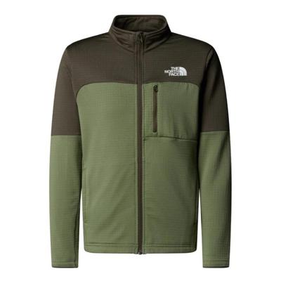 The North Face Hike Midlayer FZ Fleece Kinderen Bark Mist/New Taupe Green M