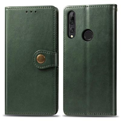 Retro effen kleur lederen gesp mobiele telefoon bescherming lederen draagtas met Lanyard & fotolijstjes & kaartsleuf & portemonnee & beugel functie vo